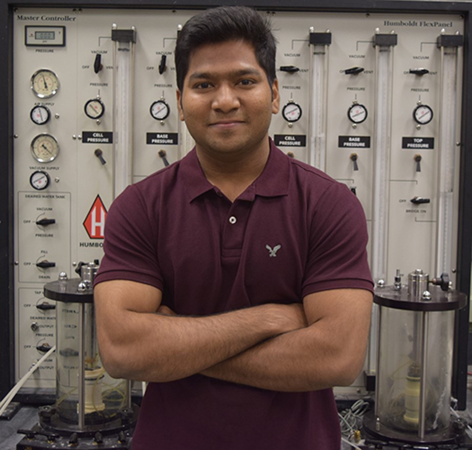 PhD candidate Girish Kumar civil and materials engineering UIC 