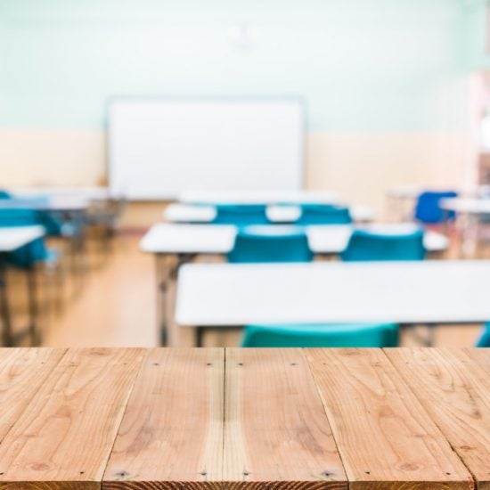 empty classroom