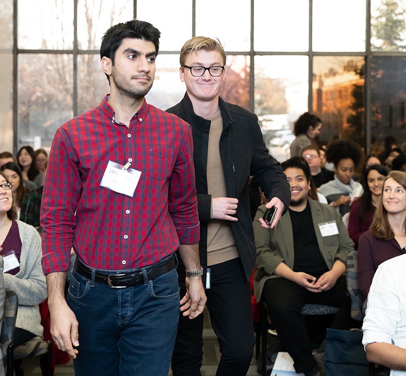 Abolfazl Seyrfar, a student in Civil and Materials Engineering, won the first-place award during the UIC GIS Day 2019 at the College of Urban Planning.