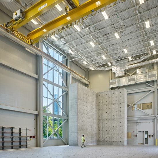 interior of high bay lab