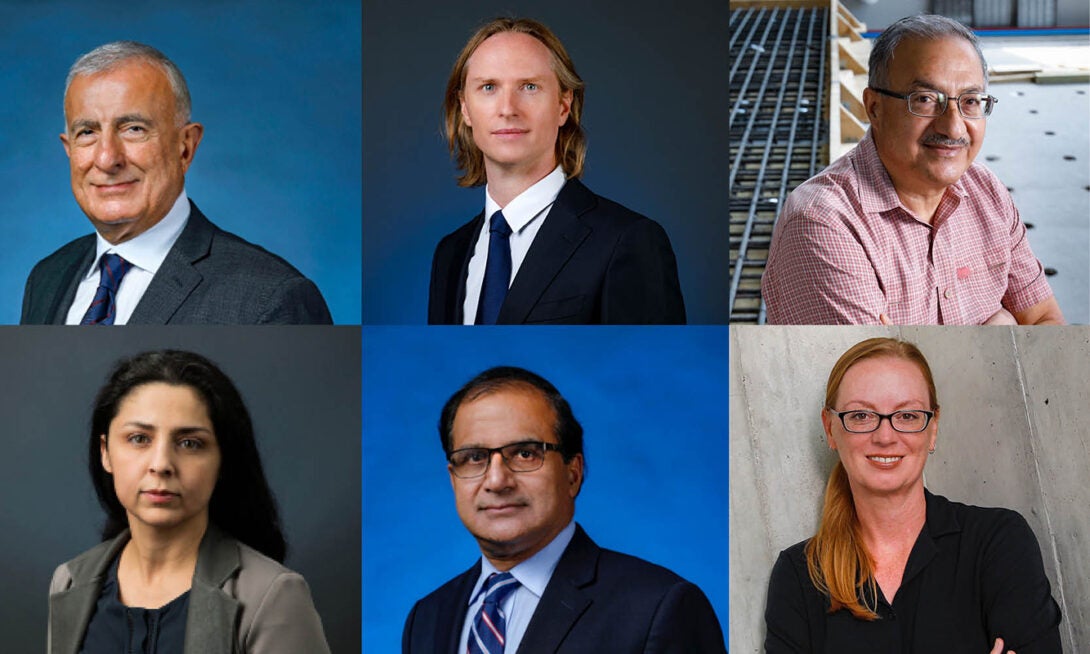 Six faculty members from civil, materials, and environmental engineering are on the Elsevier list of top 2% in their fields for single year impact in 2023.