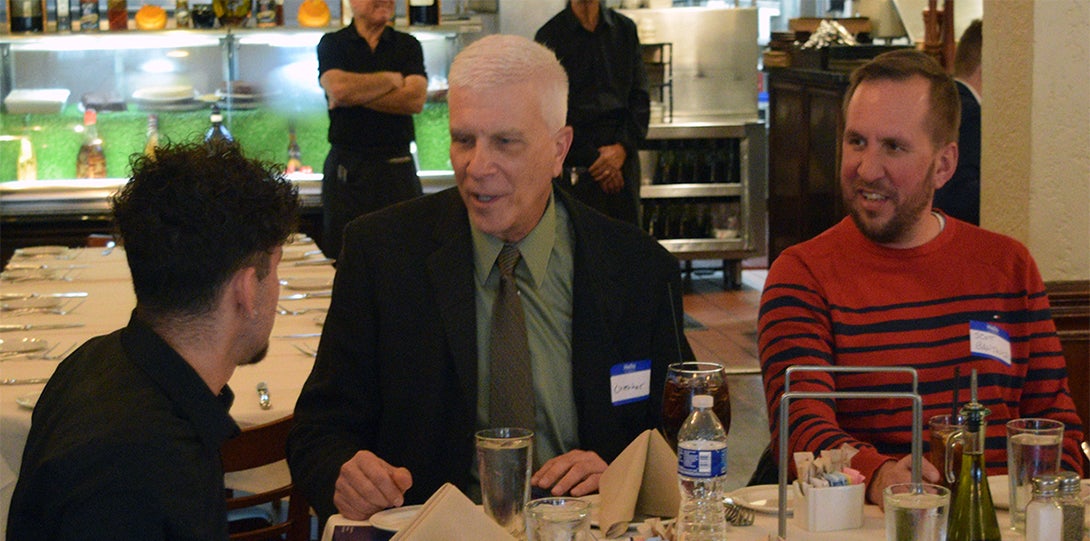 Donors, students and faculty celebrate at scholarship reception