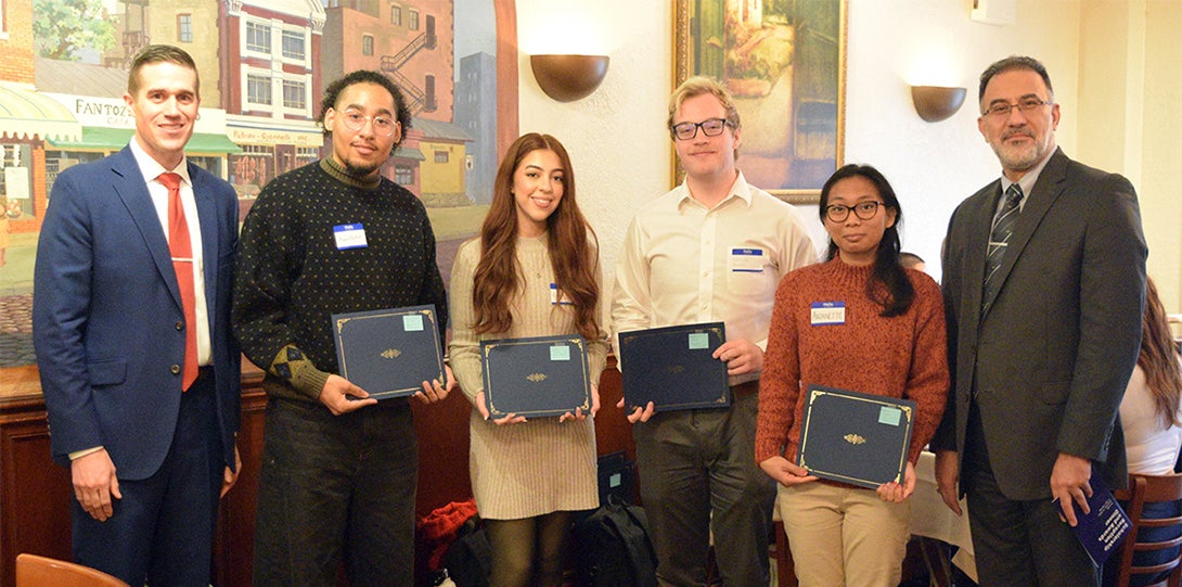 Donors, students and faculty celebrate at scholarship reception