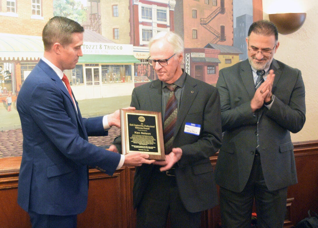 Ken Nelson was honored for his contributions to the CME during the annual Civil Engineering Professional Advisory Council (CEPAC) Scholarship Reception and Awards Dinner on Nov. 14.